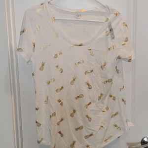 Loft pineapple tshirt